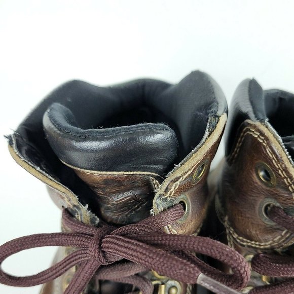 Dr Martens 8697 Brown Leather Boots Mens Size 7 (Womens 8.5) Made in England - Picture 5 of 12